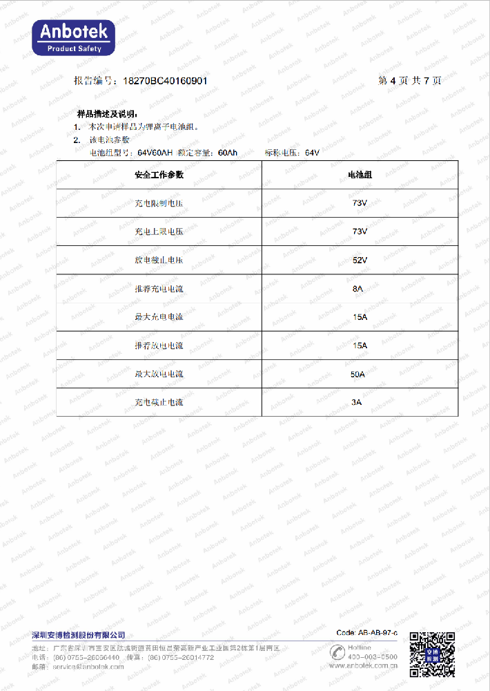 GB/T 36672-2018 检测报告